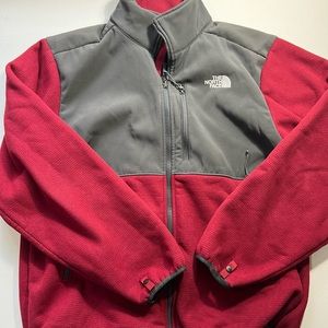 Red North Face Polartec Jacket